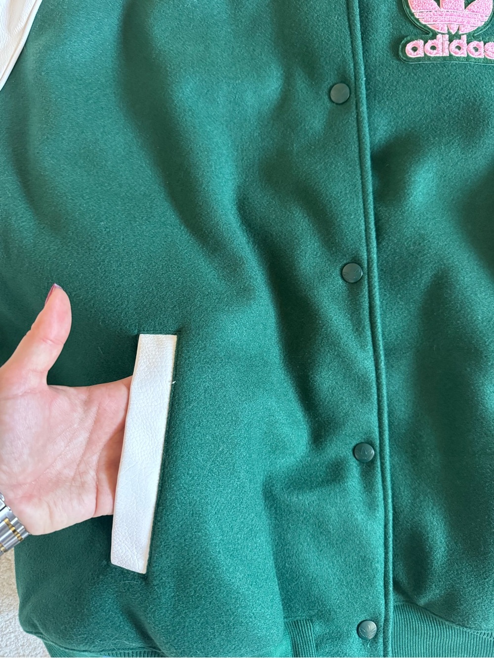 Adidas Originals Oversized Varsity Jacket - Picture 6 of 7